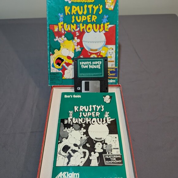 Krusty's Super Fun House IBM Computer Game 1993 - UNTESTED - Picture 9 of 11
